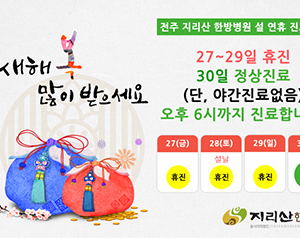 2017 설연휴 진료 안내
