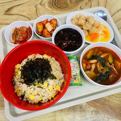 계란볶음밥 & 짬뽕국