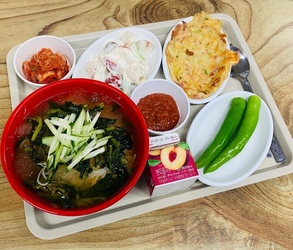 열무국수 & 베이컨감자전