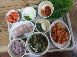 중복날 수육